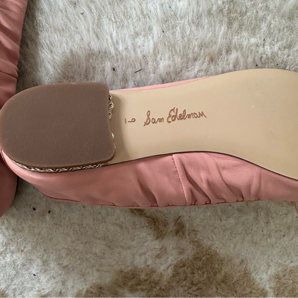 Sam Edelman Meg Pink Leather Ballet Flats - Picture 6 of 8